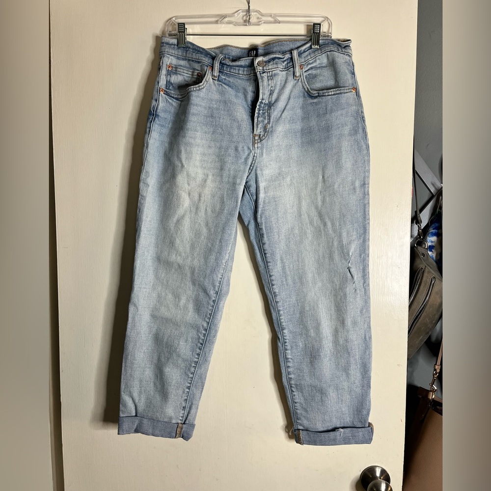 Mid Rise Girlfriend Jeans